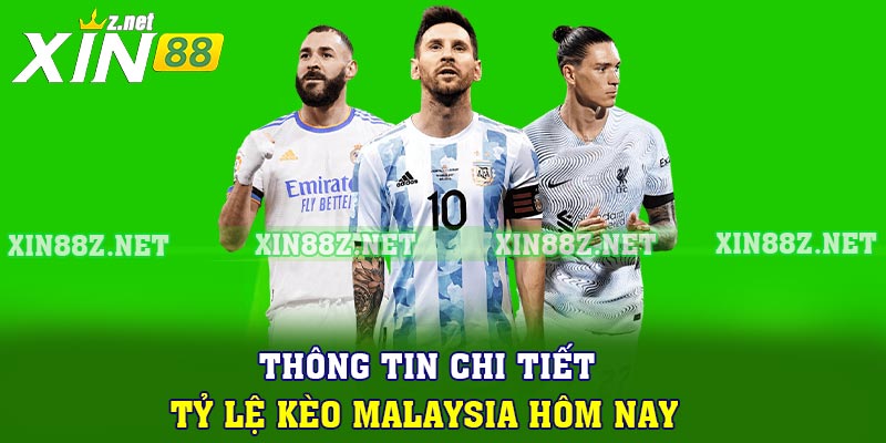 Thông tin chi tiết tỷ lệ kèo Malaysia hôm nay