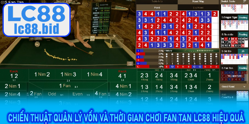 Chiến thuật quản lý vốn và thời gian chơi Fan Tan LC88 hiệu quả